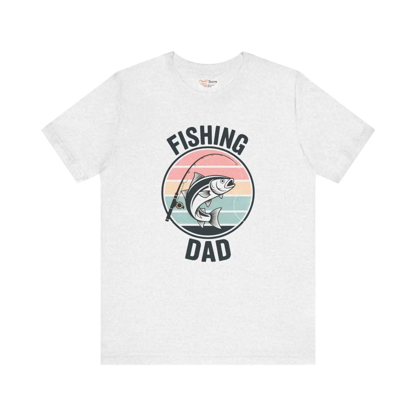 Fishing Dad Short Sleeve Tee - Cotton Outdoor Gear - Dipaliz